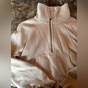 lululemon athletica Cream Half-Zip Sweater